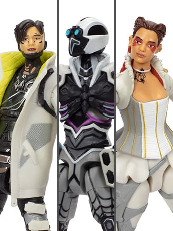 Jakks Pacific Apex Legends 6-Inch Scale Series 5 Set of 3 Action Figures