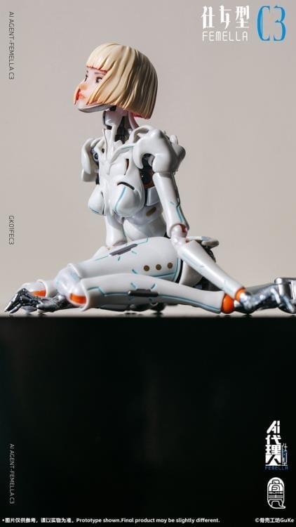 GUKE AI Agent Femella C3 Solid Color Edition 1/12 Scale 7-Inch Action Figure - View 18