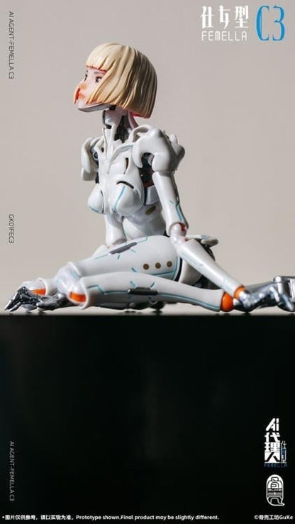 GUKE AI Agent Femella C3 Solid Color Edition 1/12 Scale 7-Inch Action Figure - View 18