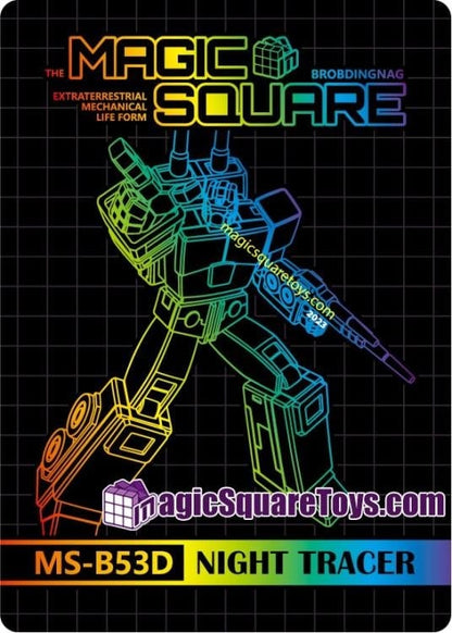 Magic Square MS-B53D Night Tracer (Comic Edition) 4.72-Inch Polyamide Collectible Figure - View 13
