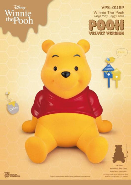 Beast Kingdom Winnie the Pooh VPB-011SP Pooh Velvet Ver. Large Vinyl Piggy Bank (14-Inch) - View 3