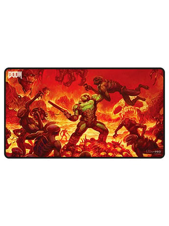 Ultra Pro Doom Creatures of Hell Doom Slayer Stitched Edge Playmat (13.5-Inch)