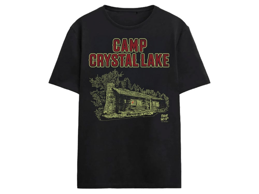 Bioworld Friday the 13th Camp Crystal Lake Cabin Cotton T-Shirt - View 2