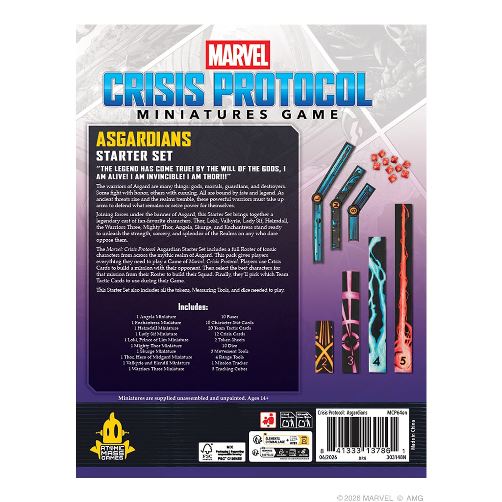 Atomic Mass Games Marvel: Crisis Protocol Asgardians Starter Set Miniatures - View 3