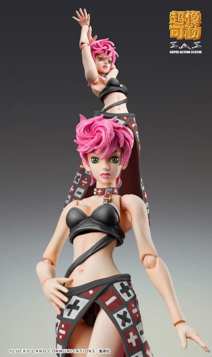Medicos JoJo's Bizarre Adventure: Golden Wind Super Action Statue Trish Una (Black Ver.) 5.9-Inch Action Figure - View 6