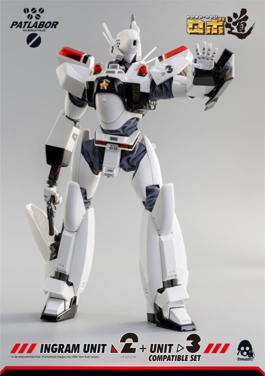threezero Patlabor ROBO-DOU Ingram Unit 2 1/35 Scale Figure + Unit 3 Compatible Set - View 6