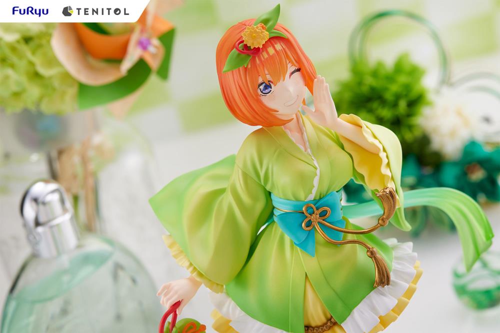 FuRyu The Quintessential Quintuplets Tenitol Yotsuba Nakano (Mini Skirt Yukata Ver.) Figure, 8.66-Inch - View 5