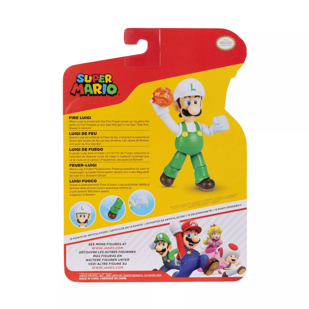 Jakks Pacific World of Nintendo Wave 52 4-Inch Scale Set of 5 Action Figures - View 10