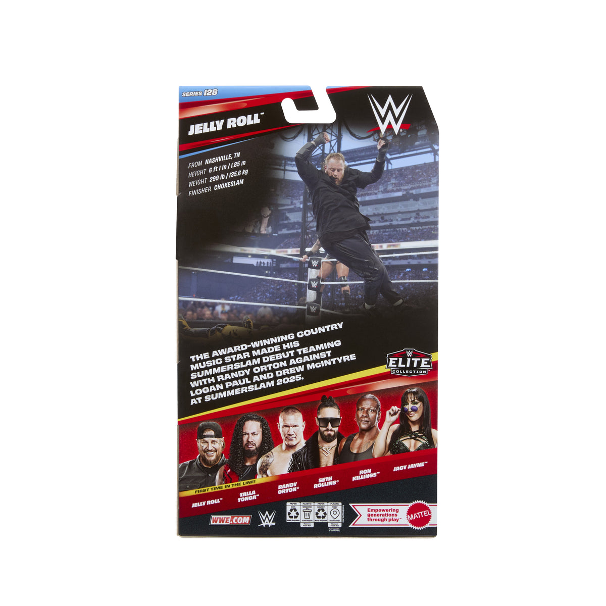 Mattel WWE Elite Collection Series 128 Jelly Roll Action Figure - View 9