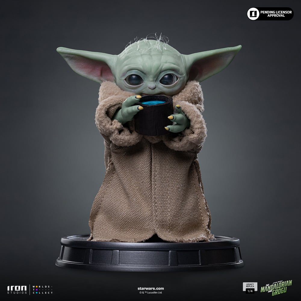 Iron Studios Star Wars: The Mandalorian and Grogu Legacy Replica Grogu Always Hungry 1/4 Scale Polystone Statue - View 3