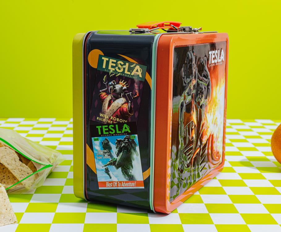 Toynk Fallout Tesla Science Magazine Tin Lunchbox 4.3-Inch - View 3