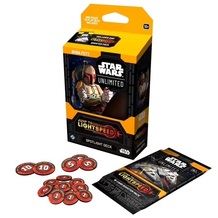 Fantasy Flight Games Star Wars: Unlimited Jump to Lightspeed Boba Fett Spotlight Deck - View 3