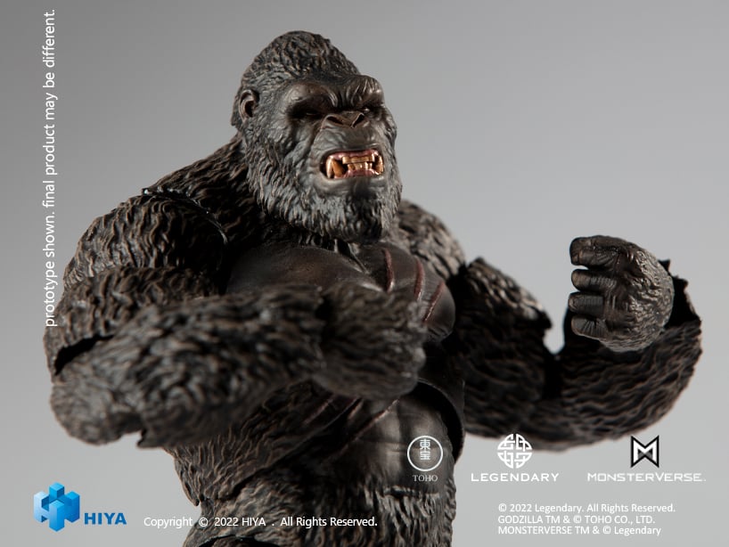 Hiya Toys Godzilla vs. Kong Exquisite Basic Series Kong 6-Inch Action Figure - View 13
