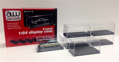 Auto World 1/64 Scale Display Case 6-Pack, Plastic Collector Cases - View 3