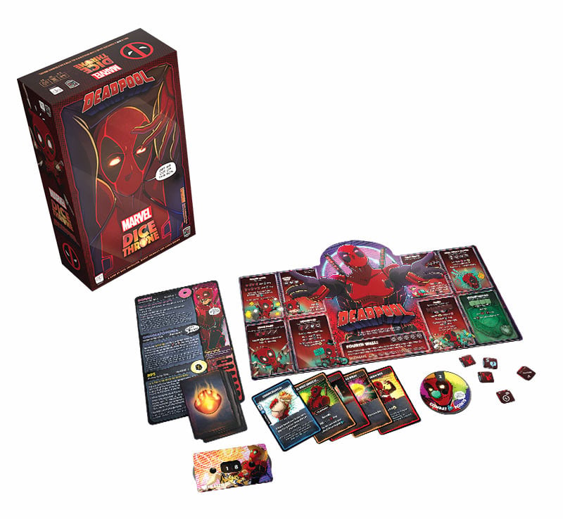 USAopoly Marvel Dice Throne X-Men Single Hero (Deadpool) Deluxe Expansion Box - View 3