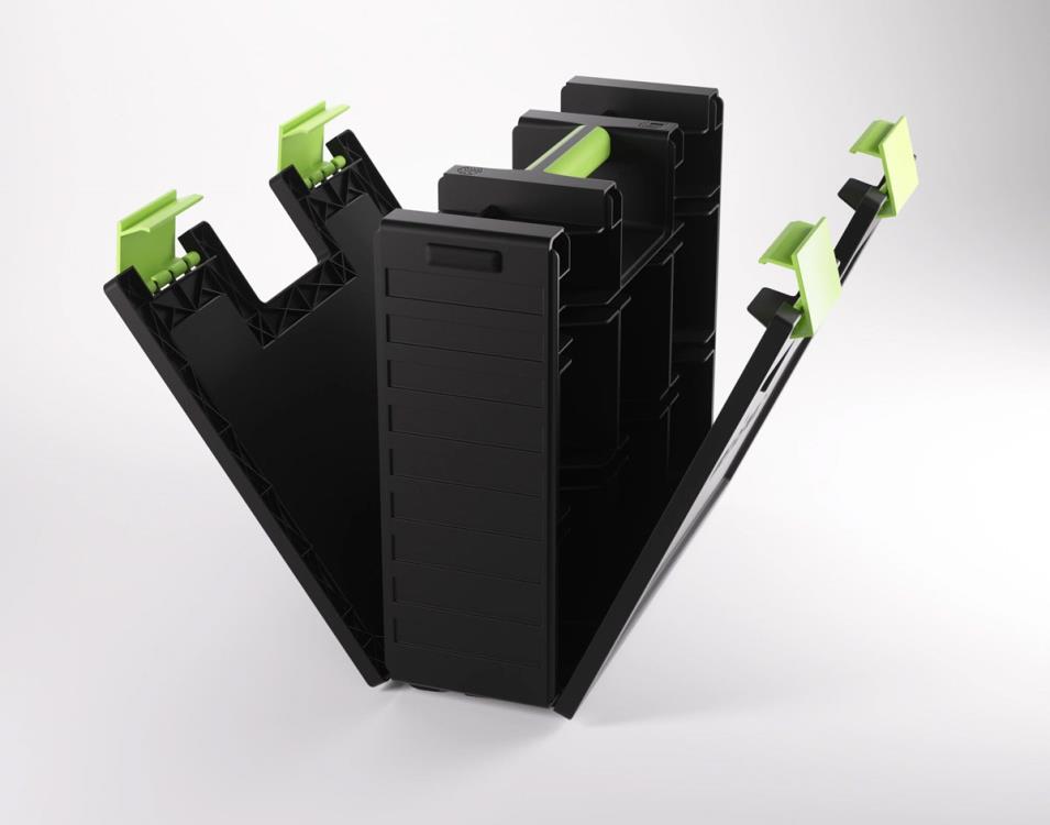 Gamegenic Game Castle (Black/Green) Storage Box for Board Games - View 3