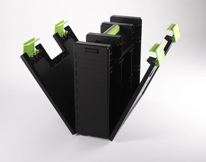 Gamegenic Game Castle (Black/Green) Storage Box for Board Games - View 3