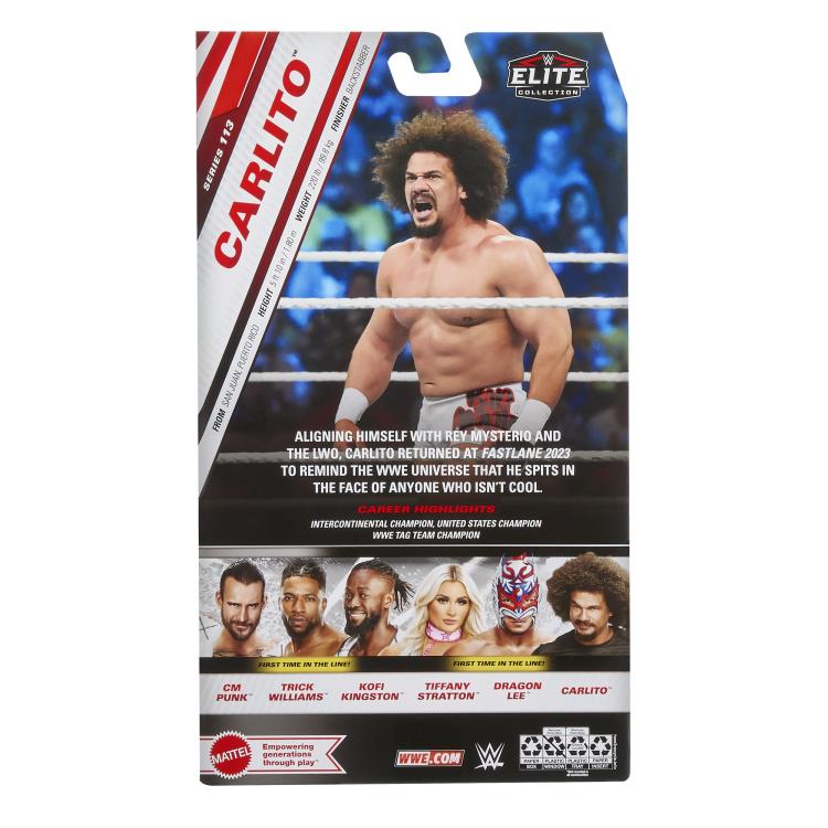Mattel WWE Elite Collection Series 113 Carlito Action Figure - View 9