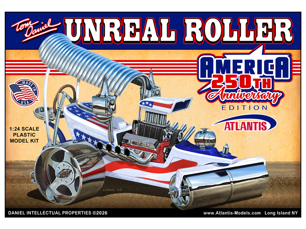 Atlantis Toy and Hobby Tom Daniel Unreal Roller (America 250th Anniversary Ver.) 1/24 Scale Plastic Model Kit - View 2
