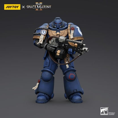 JoyToy Warhammer 40,000: Space Marine 2 Ultramarines Brother Chairon 1/18 Scale Plastic Action Figure - View 3
