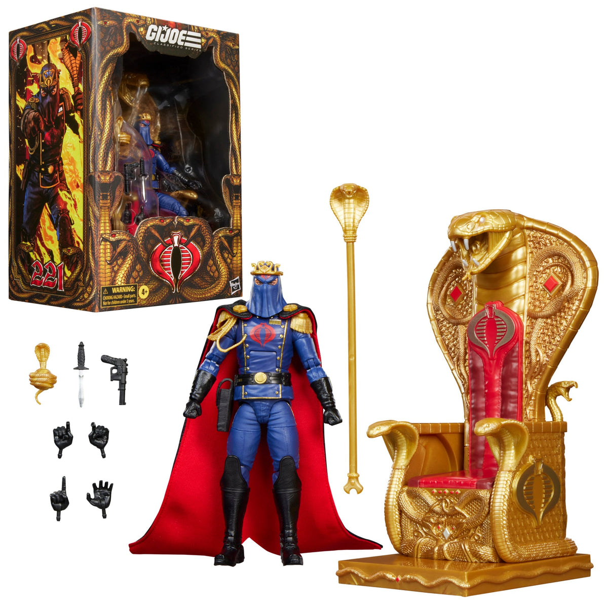 Hasbro G.I. Joe Classified Series #221 Cobra Commander Action Figure with Throne Set - View 16