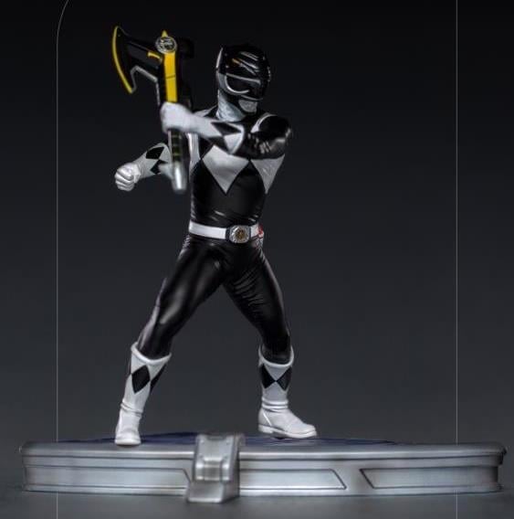 Iron Studios Mighty Morphin Power Rangers Battle Diorama Series Black Ranger 1/10 Scale Limited Edition Statue - View 6