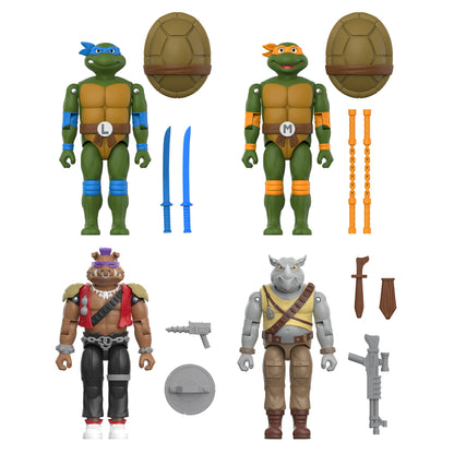 Super7 Teenage Mutant Ninja Turtles ReAction+ Rocksteady Plastic Action Figure - View 6