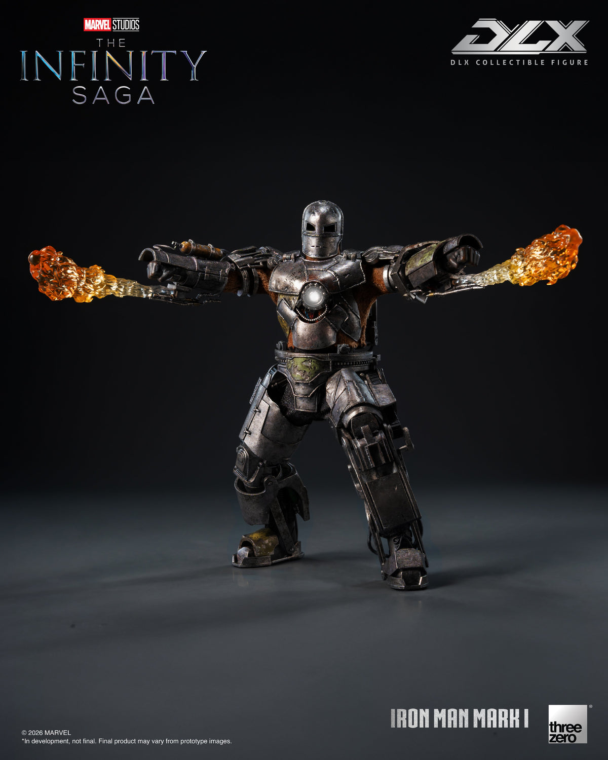 threezero Marvel Infinity Saga DLX Iron Man Mark 1 1/12 Scale 7-Inch Action Figure - View 12
