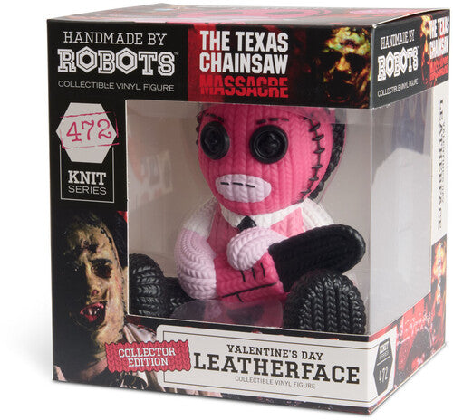 Alliance Entertainment Handmade by Robots #472 The Texas Chainsaw Massacre Leatherface (Valentine's Day) Knit Series Figure - View 7