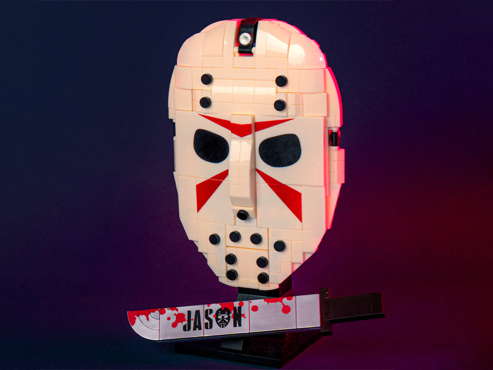 Brickcraft Jason Universe Jason's Mask 45th Anniversary Brick Building Set (9.2-Inch) - View 2