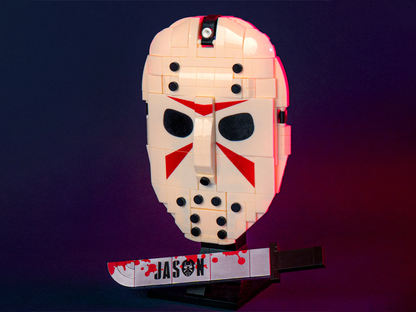 Brickcraft Jason Universe Jason's Mask 45th Anniversary Brick Building Set (9.2-Inch) - View 2