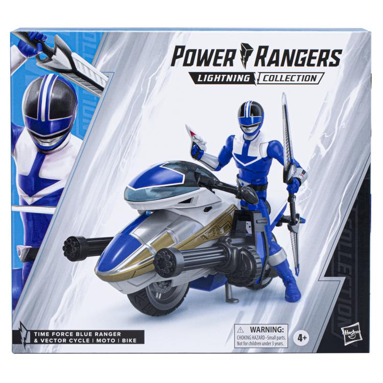 Hasbro Power Rangers Time Force Lightning Collection Deluxe Blue Ranger and Vector Cycle Set - View 19