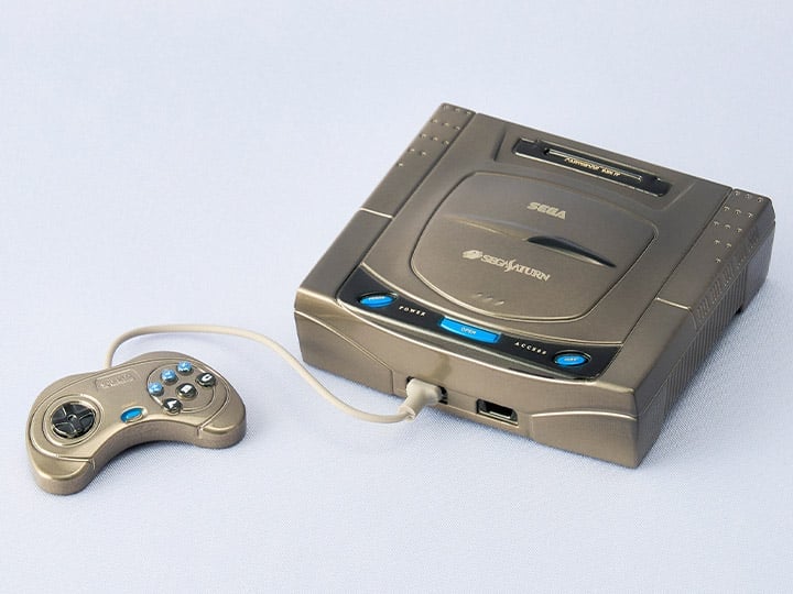 Square Enix Products Sega Hardware Series Bright Arts Gallery Sega Saturn Console Zinc Alloy Piece - View 2