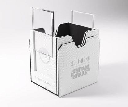 Gamegenic Star Wars: Unlimited Twin Suns White and Black Deck Pod in Hexafyber Material - View 6