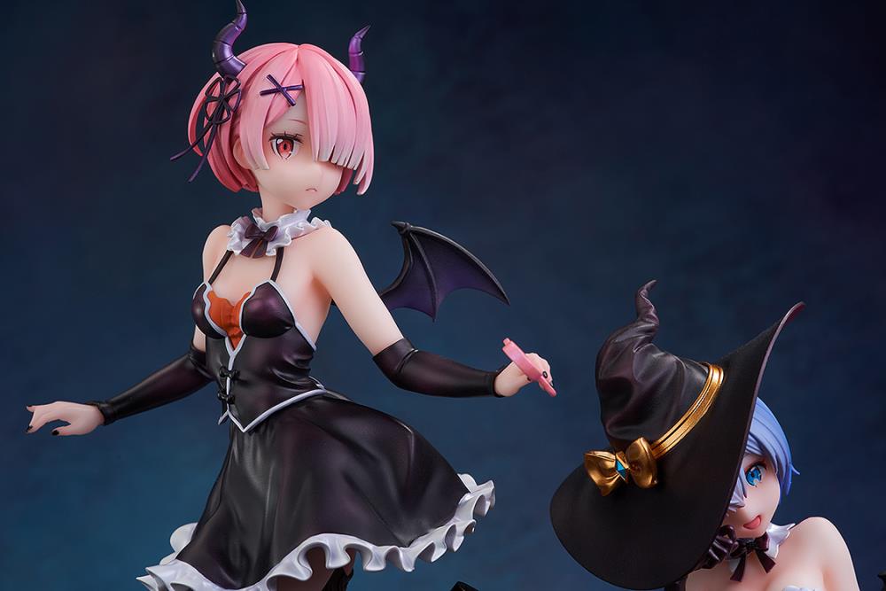 Kadokawa Re:Zero Starting Life in Another World KD Colle Ram (Phantom Night Wizard Ver.) 1/7 Scale Figure, 10.12-Inch - View 16