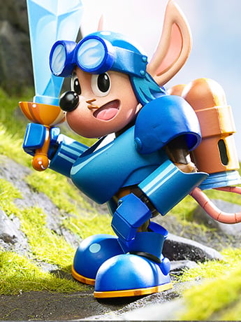 Premium DNA Rocket Knight Adventures Signature Collection Sparkster 1/12 Scale Action Figure
