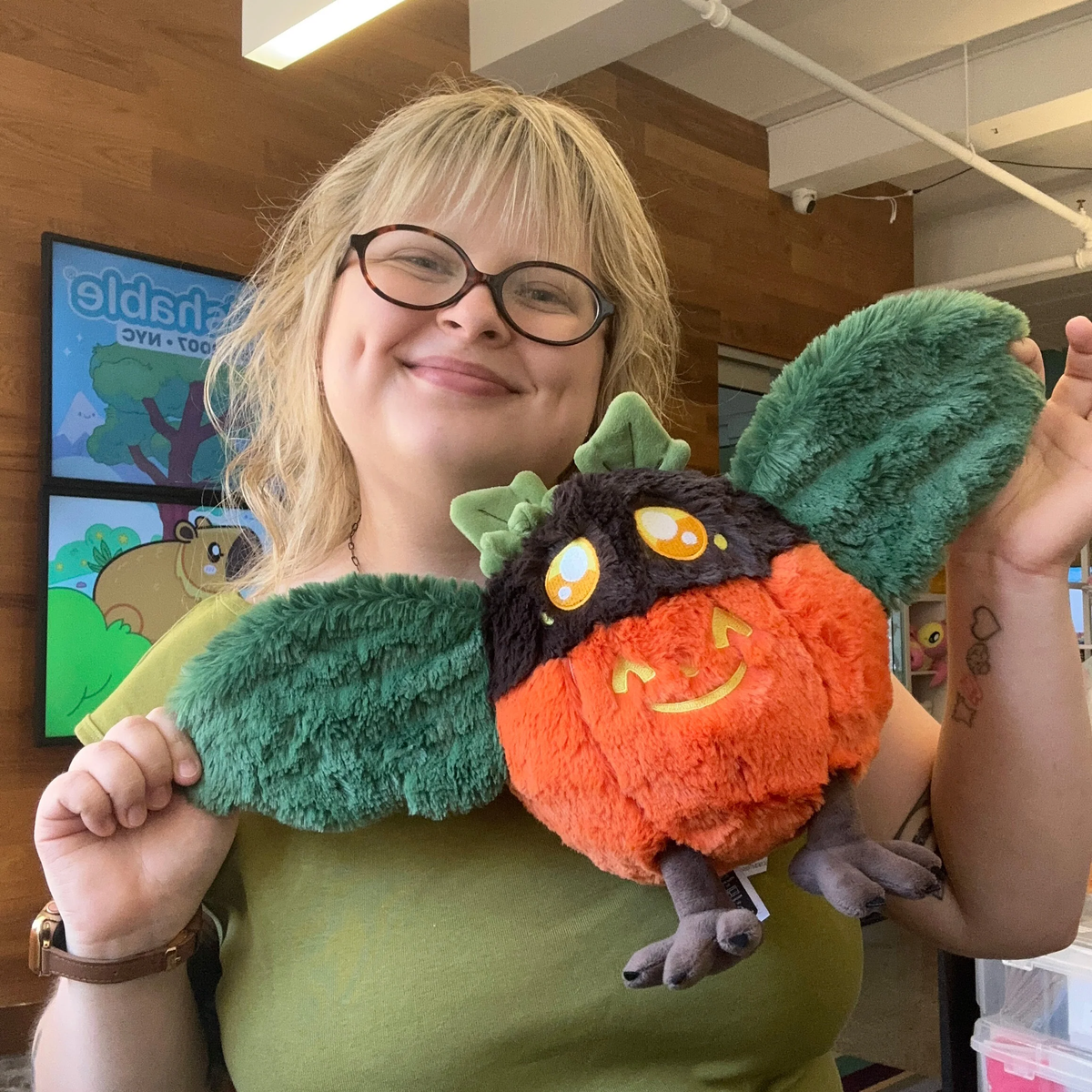 Squishable Mini Jack O' Lantern Mothman 9-Inch Soft Plush Toy Collectible - View 6
