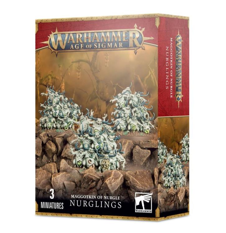 Games Workshop Warhammer Age of Sigmar Maggotkin of Nurgle Nurglings Citadel Miniatures Set - View 8