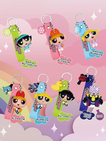 Beast Kingdom The Powerpuff Girls KC-018 Dream Delights Boxed Set of 6 Keychains, 2-Inch