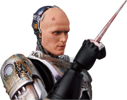 Medicom Toy MAFEX No.192 RoboCop (1987) Murphy Head Damaged Ver. Action Figure, 6.3-Inch - View 10