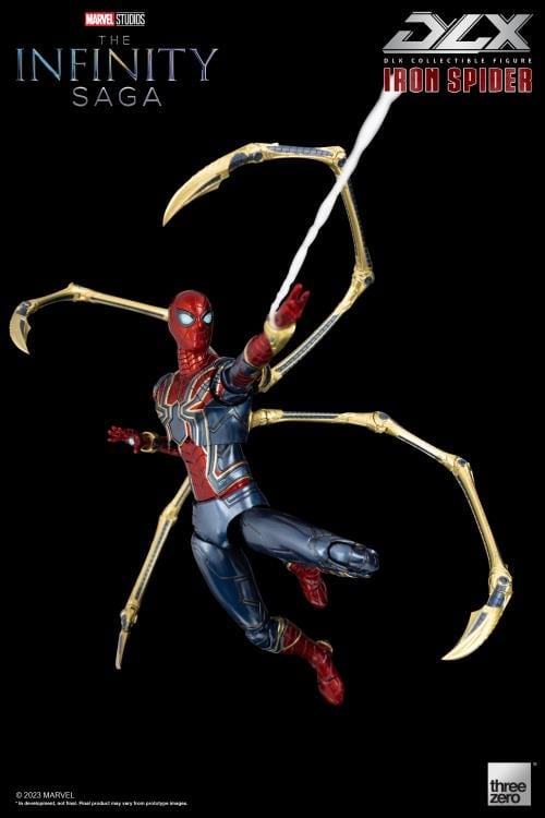threezero Marvel Avengers: The Infinity Saga DLX Iron Spider 1/12 Scale 6.5-Inch Action Figure - View 13