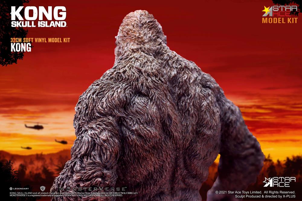 X-Plus Kong: Skull Island Kong Soft Vinyl Unpainted 13-Inch Model Kit - View 5