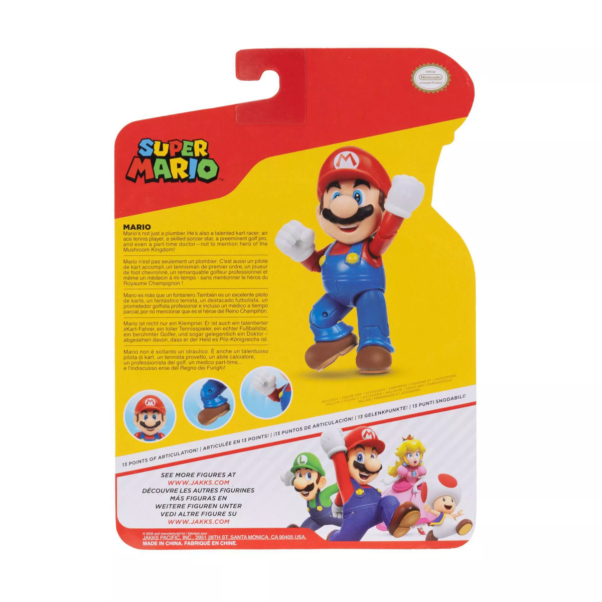 Jakks Pacific World of Nintendo Wave 52 4-Inch Scale Set of 5 Action Figures - View 6