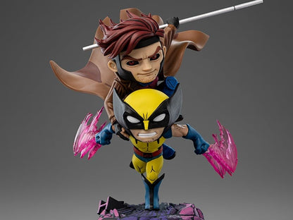 Iron Studios X-Men '97 MiniCo Wolverine and Gambit Figure (9-Inch) - View 2