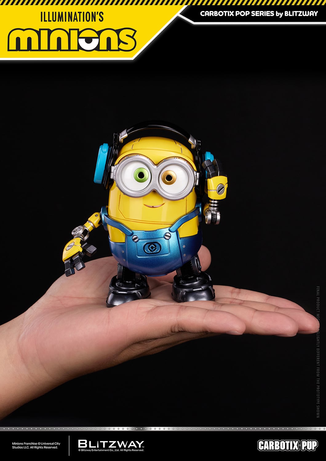 Blitzway Minions Carbotix Pop Bob 4-Inch Action Figure - View 5
