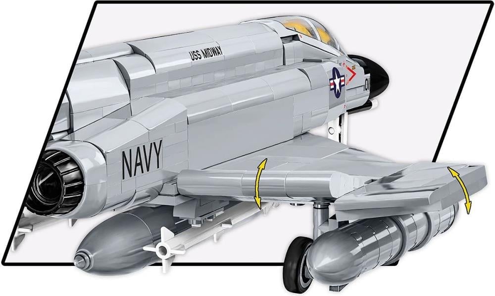 Cobi Armed Forces F-4 Phantom II 1/48 Scale Building Block Set - View 5