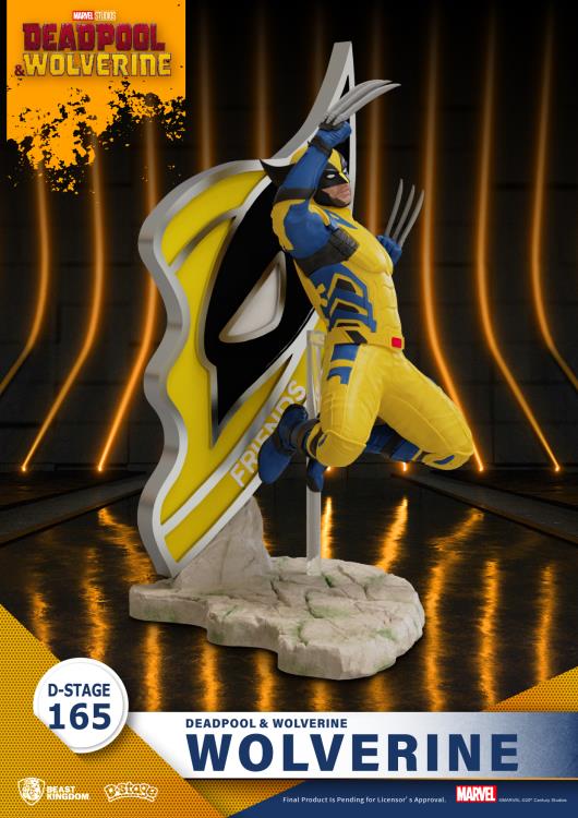Beast Kingdom Marvel Deadpool & Wolverine D-Stage DS-165 Wolverine 6-Inch Figure - View 5
