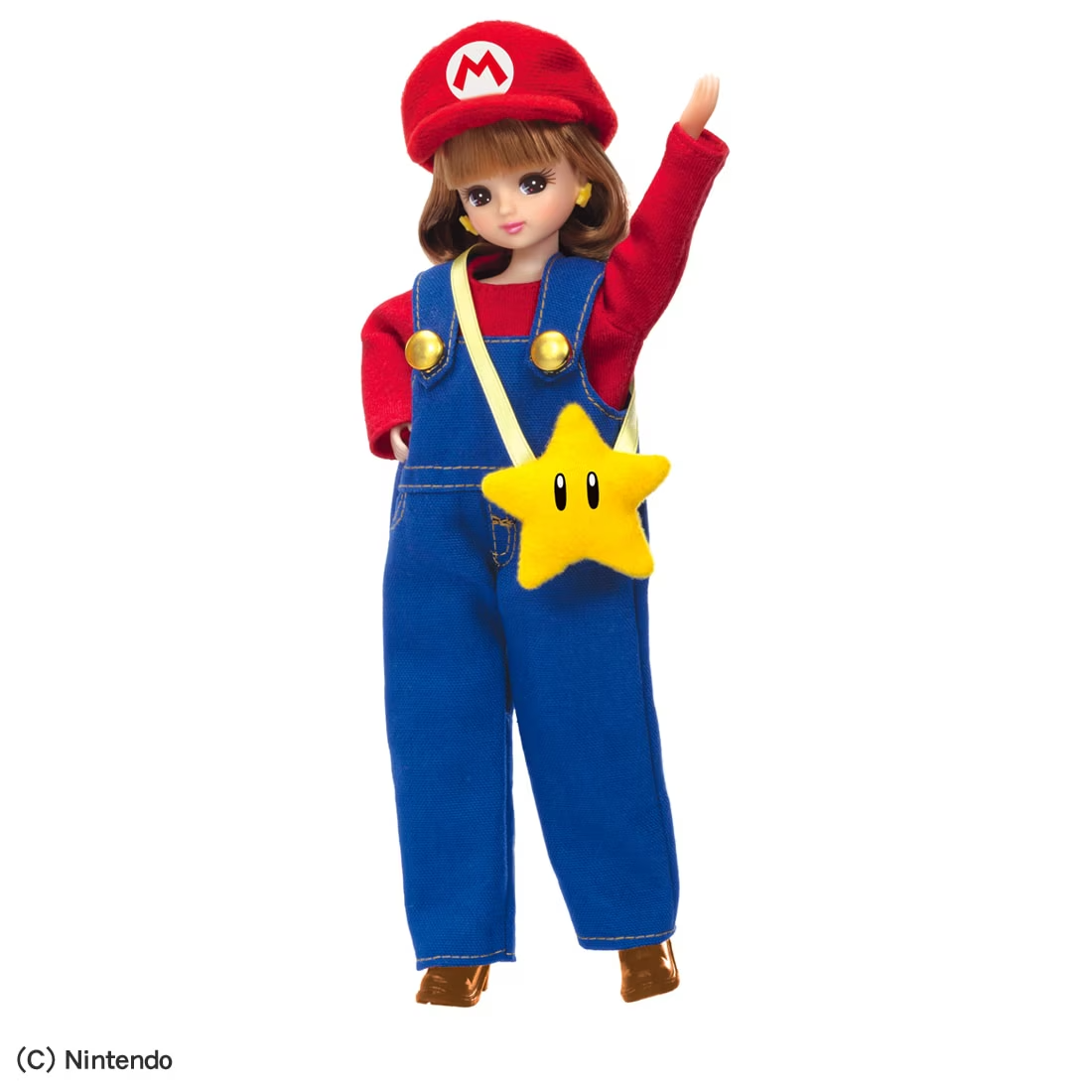 Takara Tomy Super Mario Licca Mario 9-Inch Fashion Doll - View 3