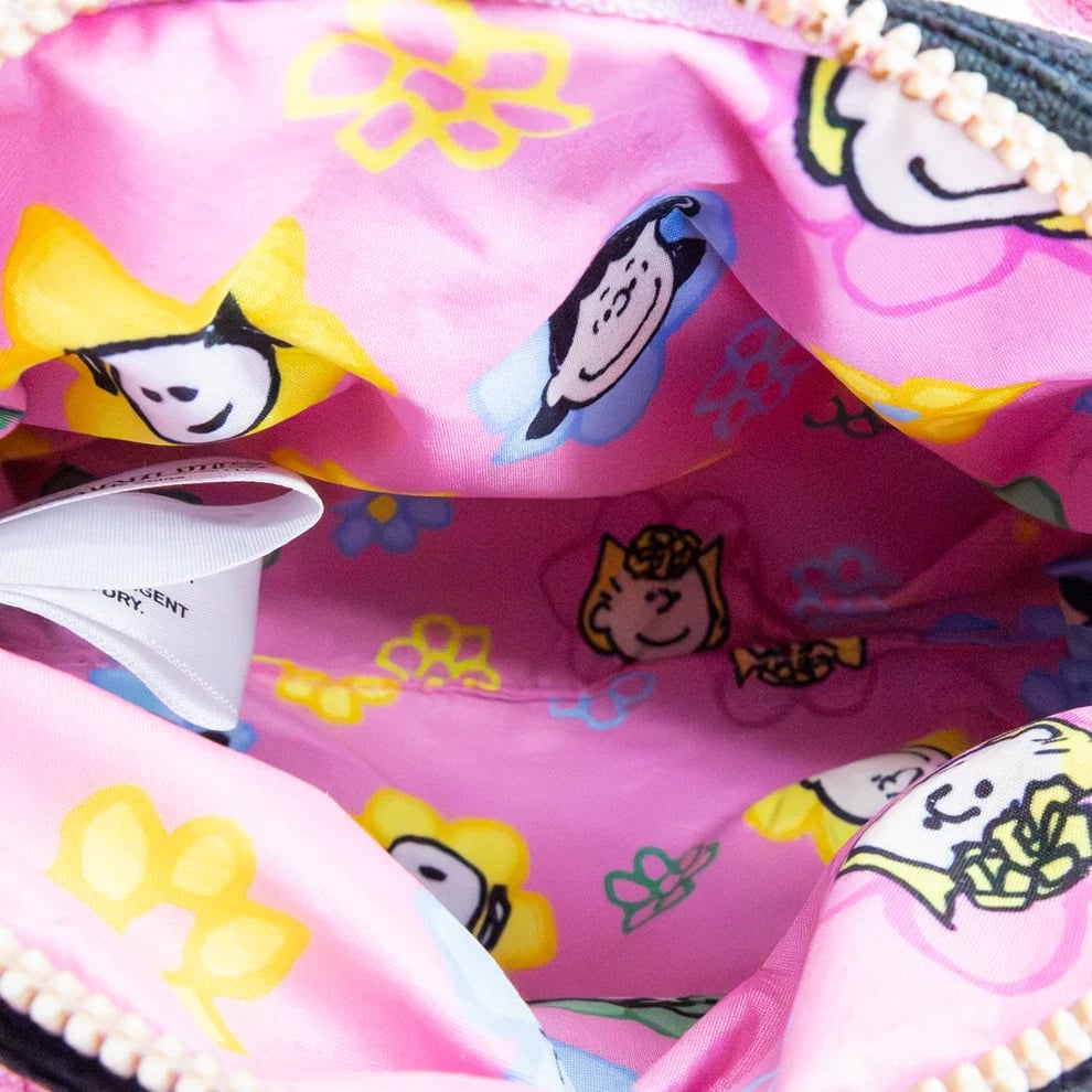 Whatever Peanuts Sherbet Spring Snoopy Figural Corduroy Crossbody Bag - View 9