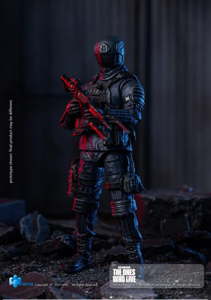 Hiya Toys The Walking Dead: The Ones Who Lived Exquisite Mini Series Civic Republic Military Soldier 1/18 Scale Action Figure - View 4